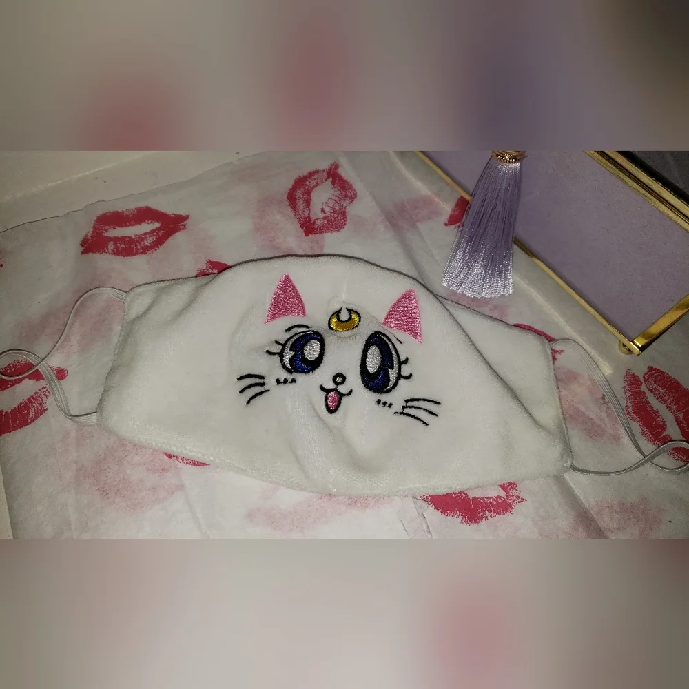 Plush Sailor Moon Luna Cat Anime Cosplay Mask